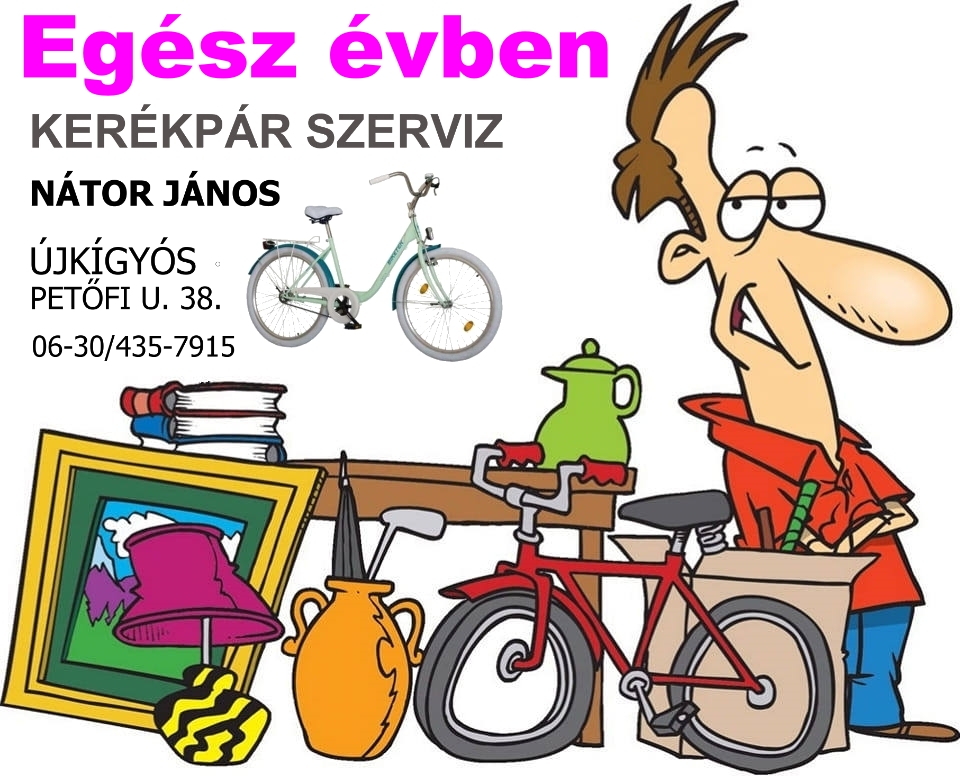 Kerékpár szervíz bemutatókép