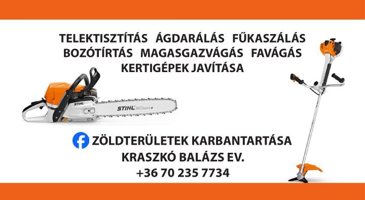 Zöldterületek karbantartása logó